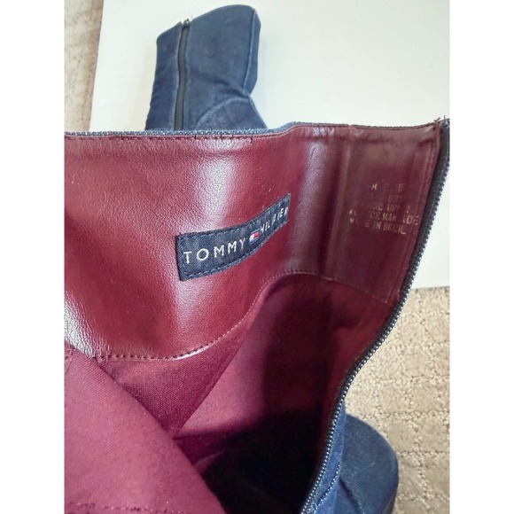 Vintage Y2K Tommy Hilfiger Denim Platform Booties Size 9 - Picture 10 of 15